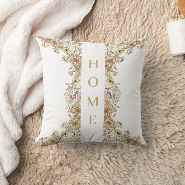 Almofada  Botanical Accents "HOME" Pillow (Cobertor)