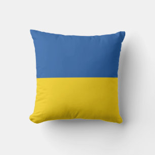 Almofada Botão Bandeira da Ucrânia