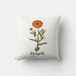 Almofada Botão de pino Inspiracional de Força Marigold