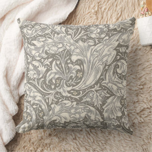 Almofada Botão de Solteiro damasco antigo William Morris