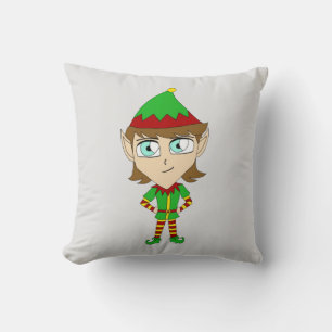 Almofada botão elf de chibi