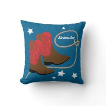 Botas & corda vermelhas de vaqueiro,