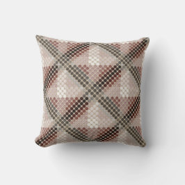 Almofada Botões ou buracos castanhos claros, formando forma