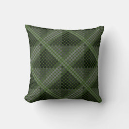 Almofada Botões verdes claros ou poço, formando formas de a