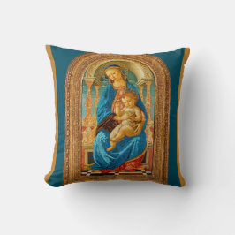 Almofada Botticelli Madonna e travesseiro decorativo-Filho