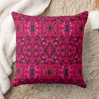 Almofada Bougainvillea Deep Pink Throw Pillow