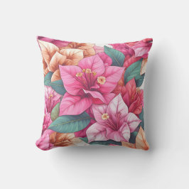 Almofada bougainvillea face dupla