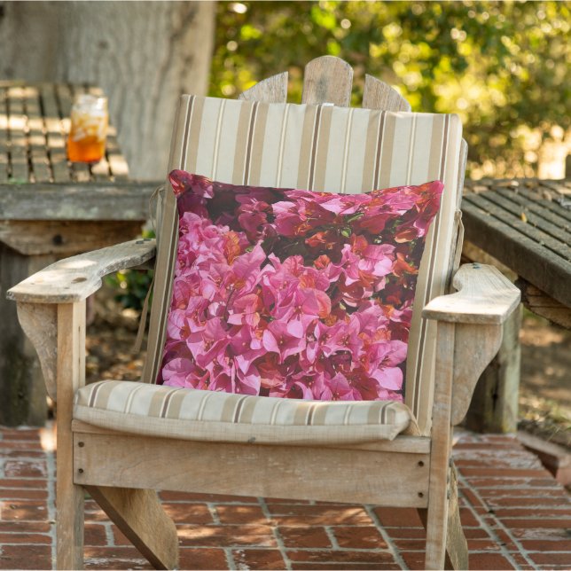 Almofada Bougainvillea Pink Tropical Vining Shrub Foto (Cadeira)