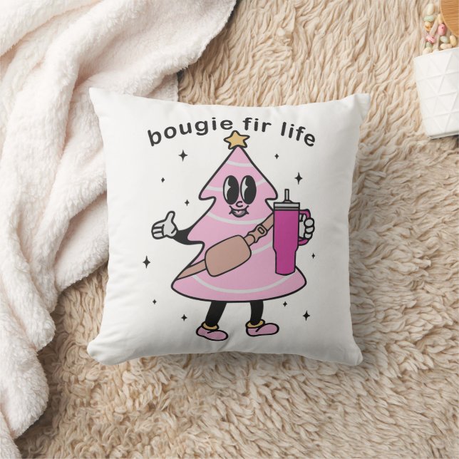 Almofada Bougie Fir Life, Árvore de Natal Bougie, Natal Eng (Cobertor)