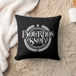 Almofada Bourbon Snob - bebida engraçada de uísque