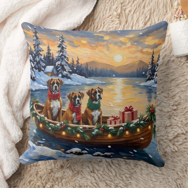 Almofada Boxer Christmas Boat Holiday (Cobertor)