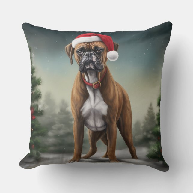 Almofada Boxer em Neve Natal  (Frente)