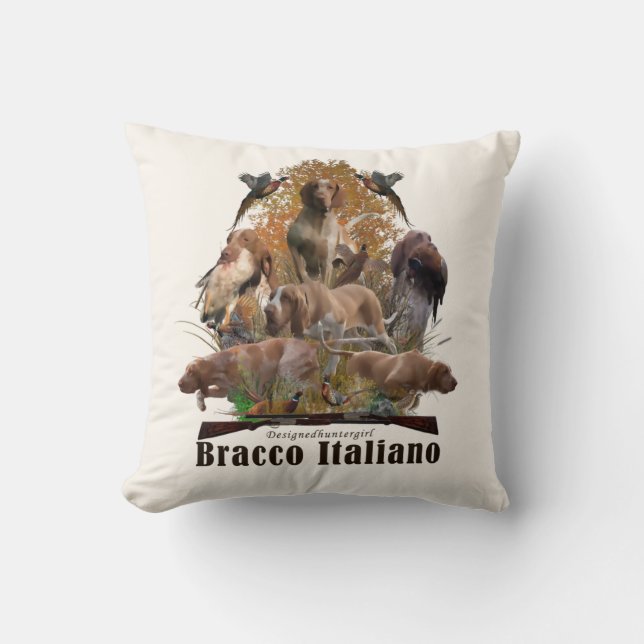 Almofada Bracco italiano tapeçaria (Frente)