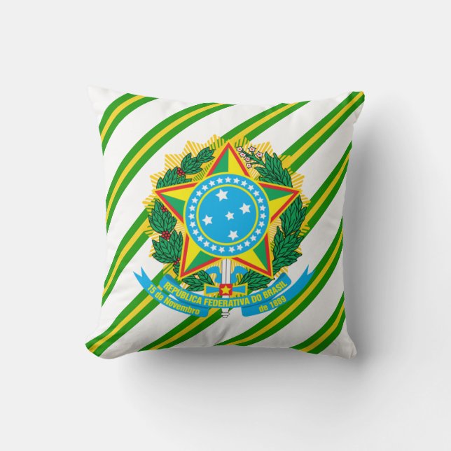 Almofada Braços do casaco de Brasil (Frente)