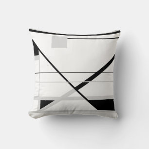 Almofada Branco com Cinza clara Crisscross MCM preto