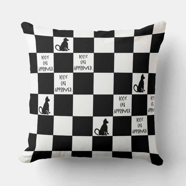 Almofada Branco CricketDiane do preto do travesseiro do (Frente)