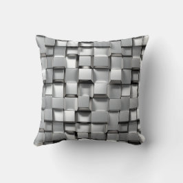 Almofada Branco do Cubo Metálico