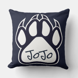 Almofada Branco do marinho do travesseiro das panteras do