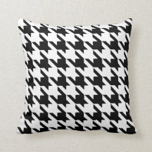 Branco preto Pied De Poule Houndstooth