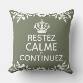 Almofada branquelo verde oliveira francesa Manter Carregar 