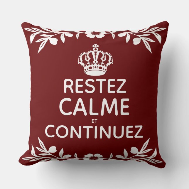 Almofada branquelo vermelho Ramo francês Manter Carregar Ca (Frente)