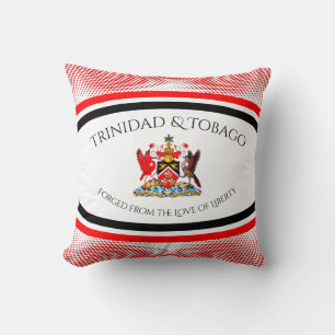 Almofada Brasão de Armas de Trinidad e Tobago Padrão de Pon