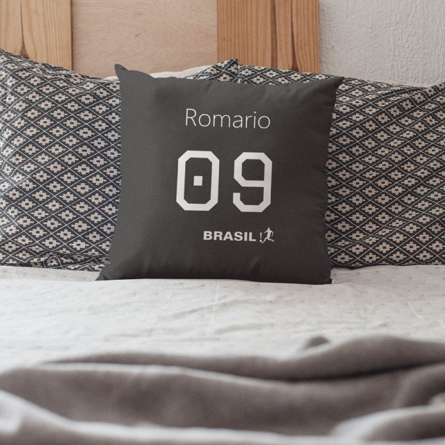 Almofada Brasil Seleção Legend Decor Fan Home Accent (Criador carregado)
