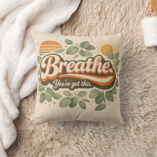 Almofada Breathe You’ve Got This Retro Nature Design