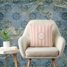 Almofada Breezy Strike Travesseiro em Beachy Peach com Inic