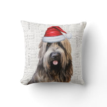 Briard Shepherd Dog Férias de Natal