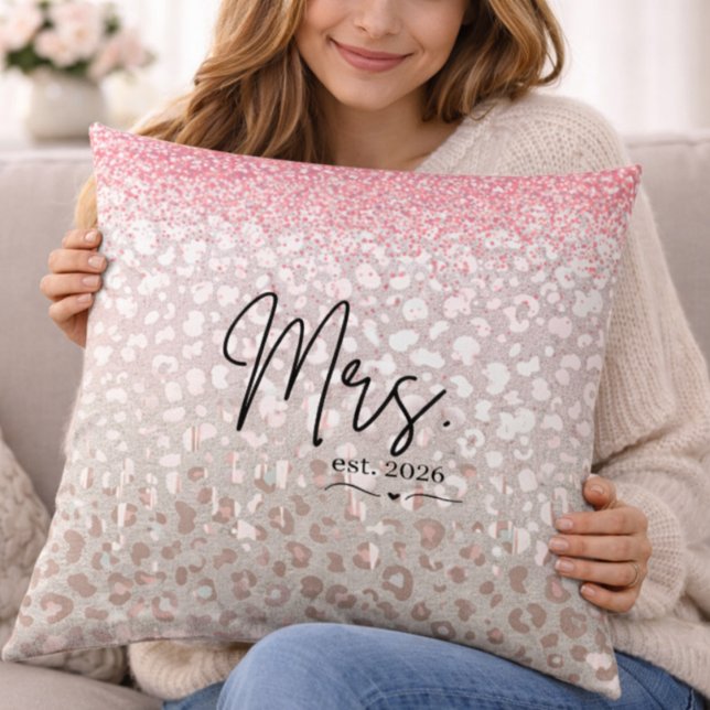 Almofada Bridal Leopard Print Wedding Cushion (Criador carregado)