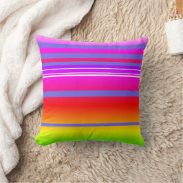 Almofada Bright colorida, listrada