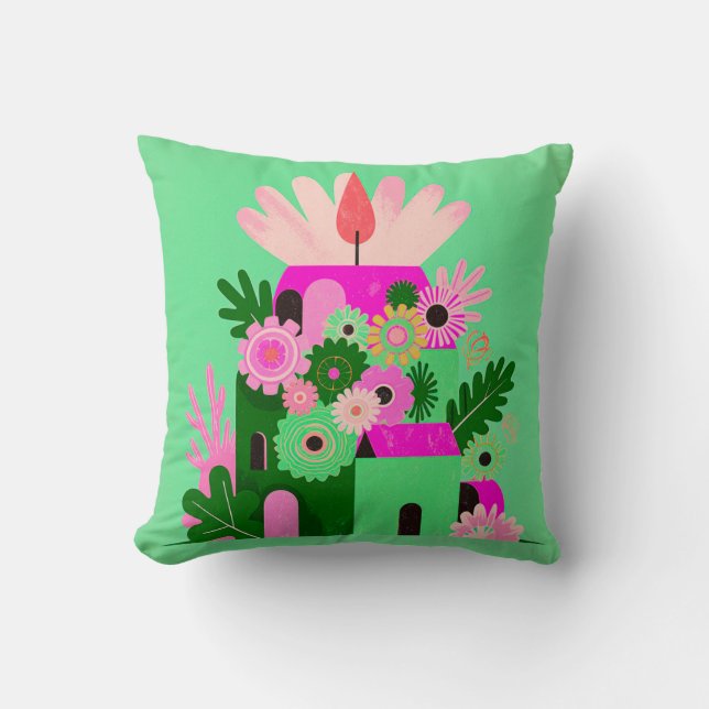 Almofada Bright Floral Accent Pillow (Frente)
