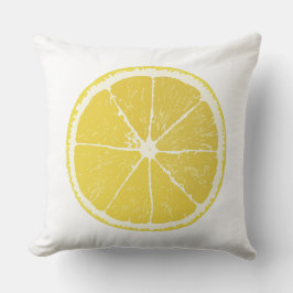 Almofada Bright Lemon Slice Decorative Throw Pillow