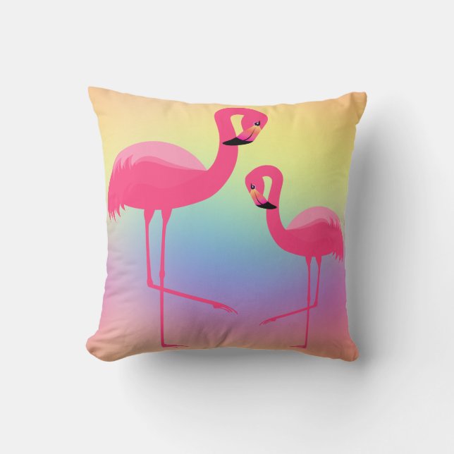 Almofada BRIGHT Miami PINK FLAMINGO PASTEL (Frente)