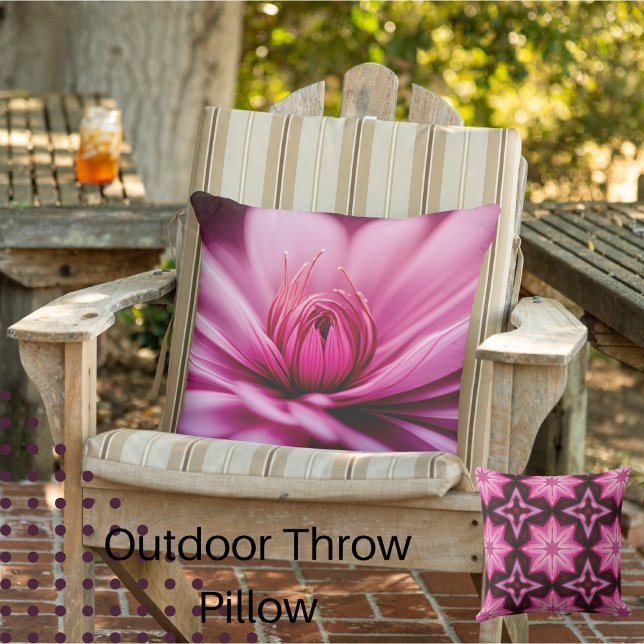 Almofada Bright Pink Dahlia, Floral, (Criador carregado)