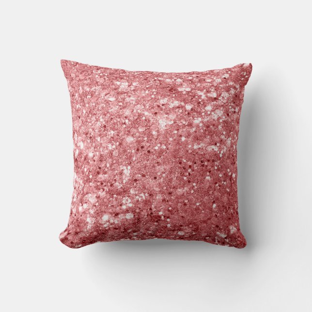 Almofada Brilho Cor-de-Rosa Glamouroso (Frente)