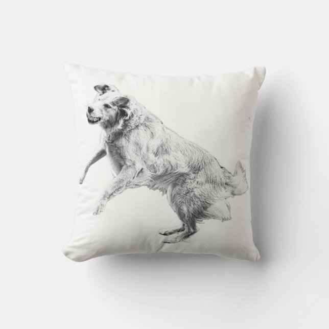 Almofada Brilho da abóbora e alegria saltante (Frente)