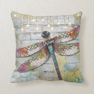 Almofada Brilho no travesseiro da libélula