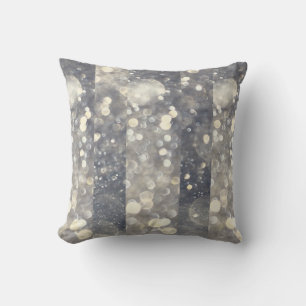 Almofada Brilho Prateado Glitter Glamour Glam Moderno Na Mo