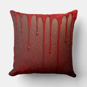 Almofada Brilho Vermelho Pingando