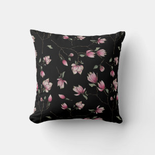 Almofada Brilhos cor-de-rosa doce em preto