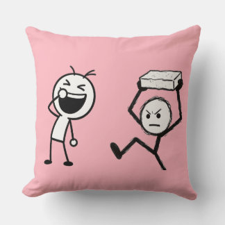 Almofada Brincadeira de Boneco de Palito Divertida