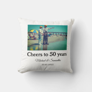 Almofada brinde aos 50 anos de aniversário adicionar nome f