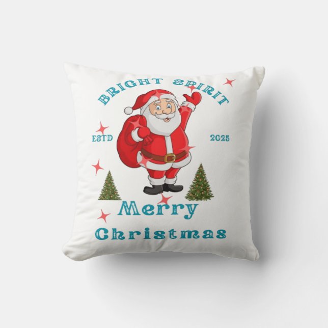Almofada Bring the holiday cheer to life with Santa design  (Frente)