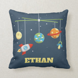 Almofada Brinquedos de Berço do Espaço Sideral Travesseiro 
