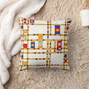 Almofada Broadway Boogie Woogie Piet Mondrian