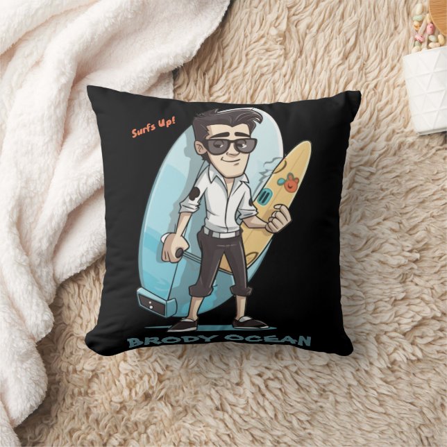 Almofada Brody Ocean Wavecrest (Cobertor)