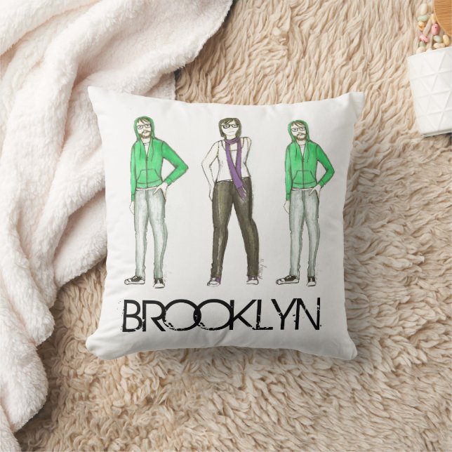 Almofada Brooklyn Hipsteres Greenpoint Williamsburg NYC (Cobertor)
