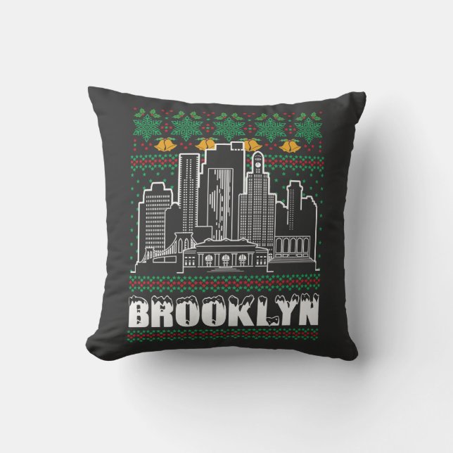 Almofada Brooklyn New York Natal Feio (Frente)